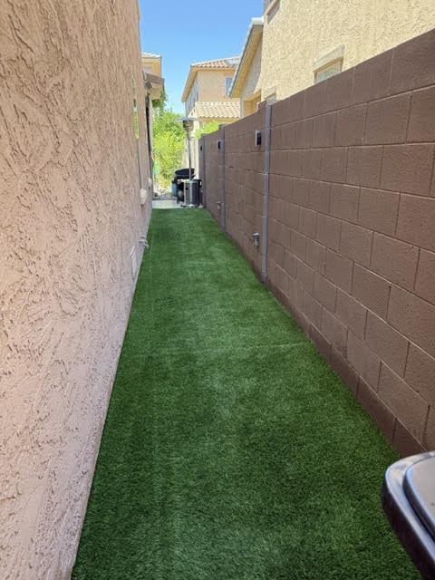 Finished Side Yard